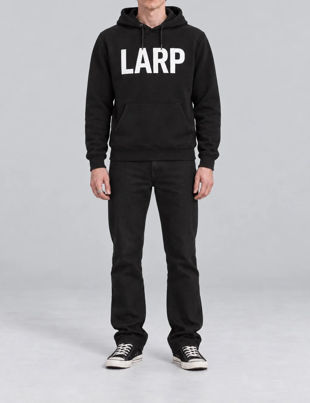 LARP hoodie — S / Black